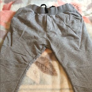 Zara joggers with zippers in the back